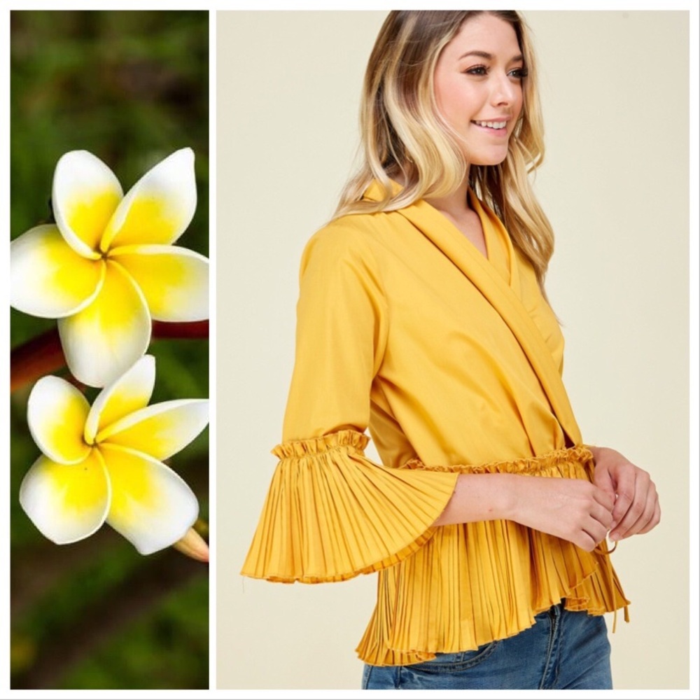 The Josie Wrap & Pleating Top - Picture 5 of 8